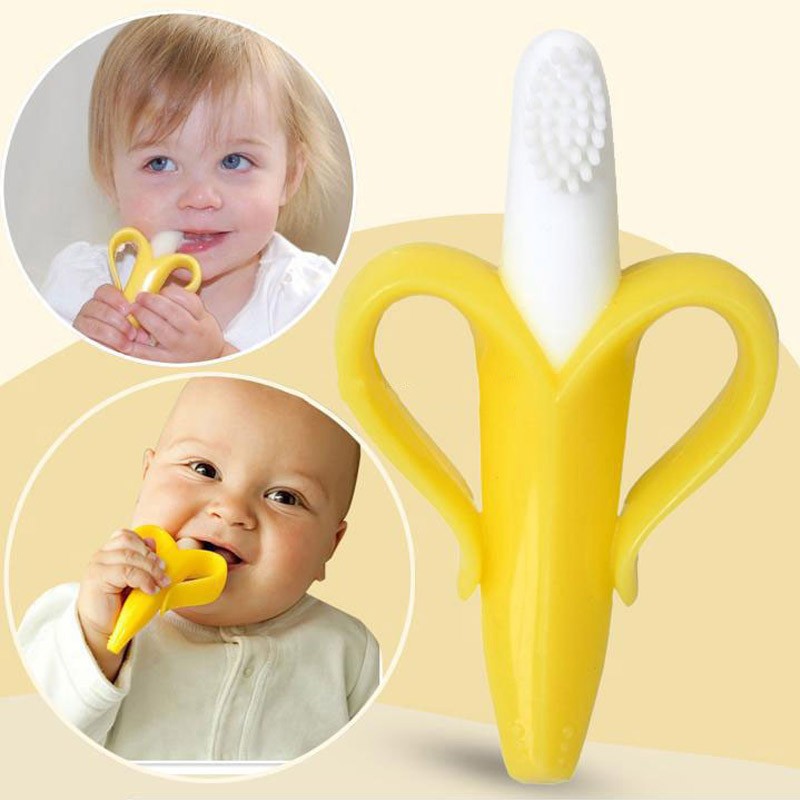 Baby Banana Toothbrush Soothing Teether